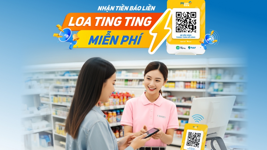 Nhiều ưu đãi cho hộ kinh doanh, tiểu thương dùng loa thông báo biến động số dư PVcomBank